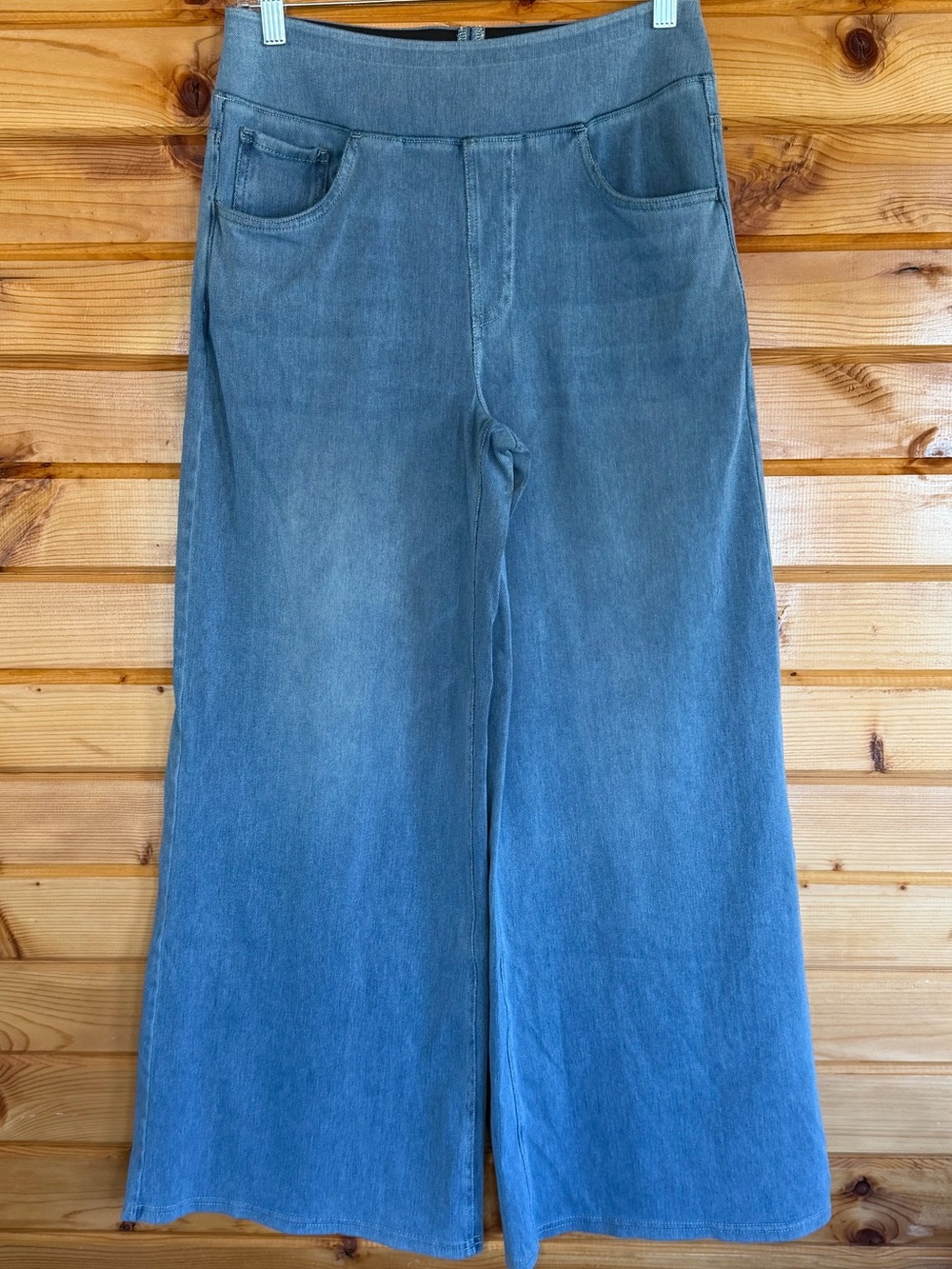 HALARA Women's Wide-Leg Jeans in Light Blue